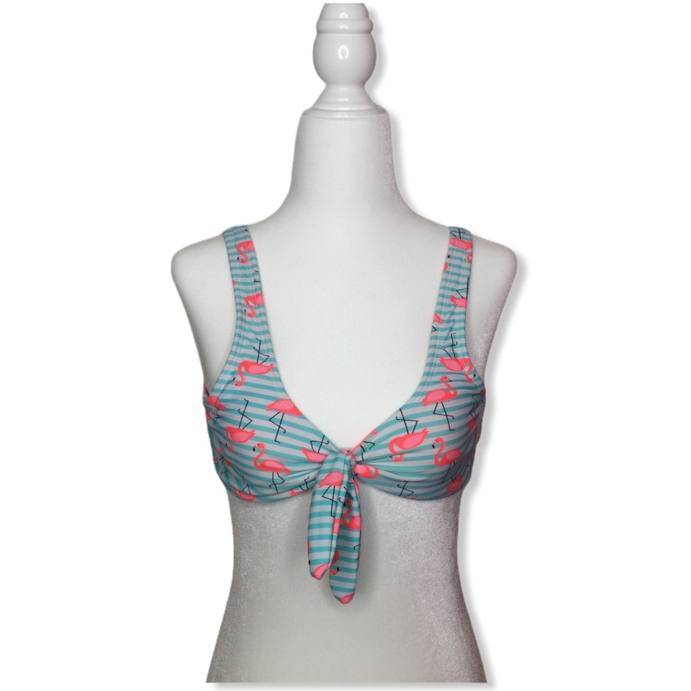 NWOT Flamingo Bikini Swim Top No Boundaries